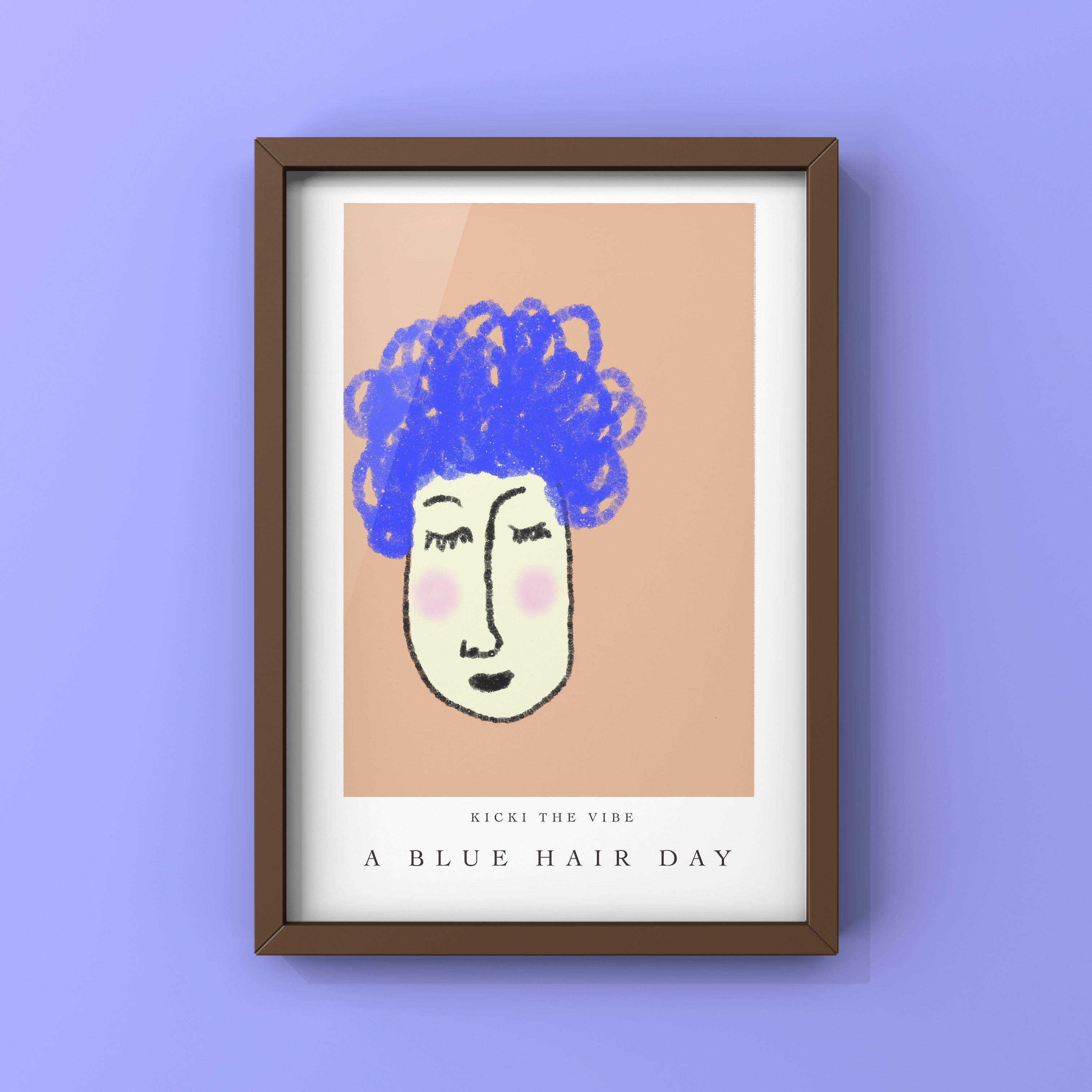 A blue hair day