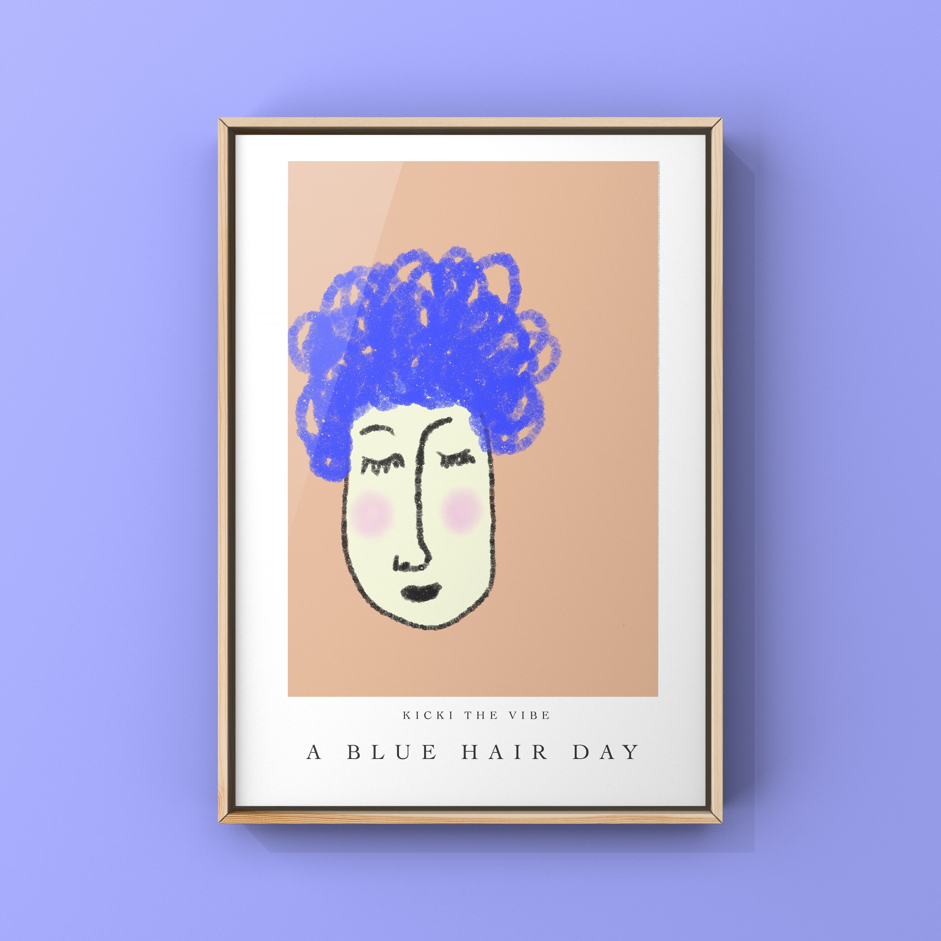 A blue hair day